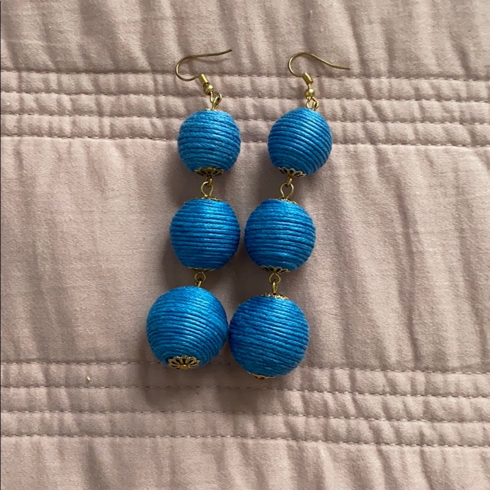 3 ball dangle earrings